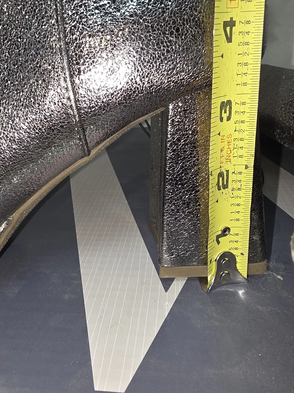 Worthington Pewter Metallic Pointed Toe Ankle Boots 7 M New